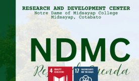 Notre Dame of Midsayap College Research Agenda: Dares to Lead the Future