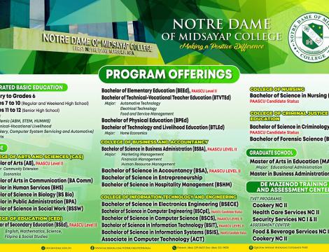 2019 Program Offerings 2019 Program Offerings